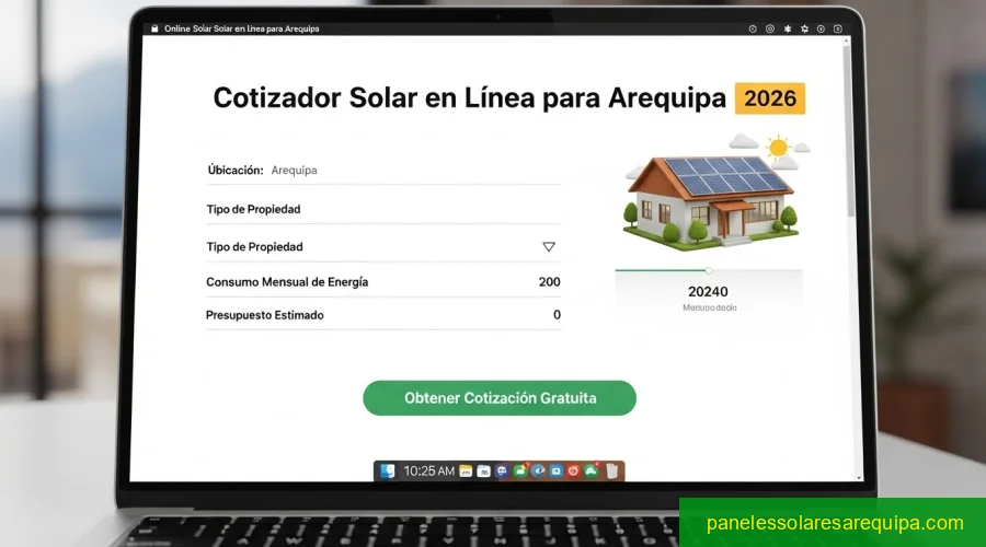 Cotización de paneles solares en Arequipa